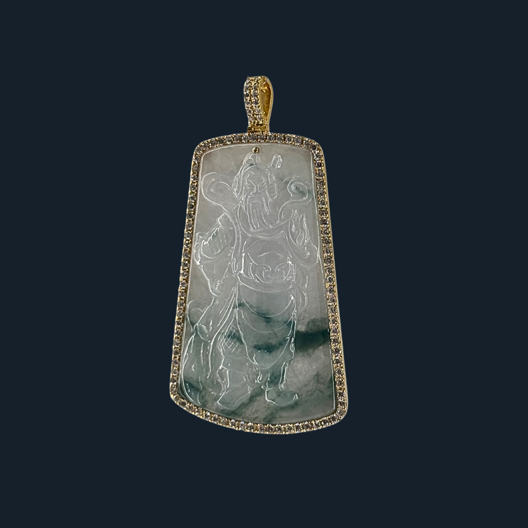 💎 ICED Green Jade Guan Gong
